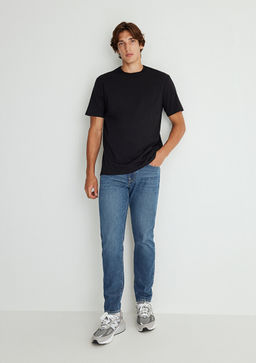 London Street Puslu Koyu Mavi Jean Pantolon