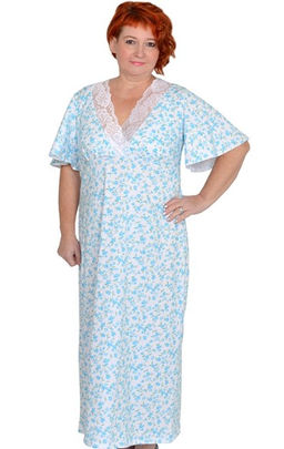 Ночная сорочка Модель №1153 размеры 44-84 - Plus moda фото 4