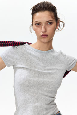 Camiseta en punto pointelle - H&m фото 6