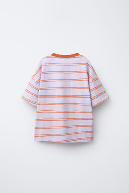 STRIPED AND TEXT T-SHIRT - Zara фото 2