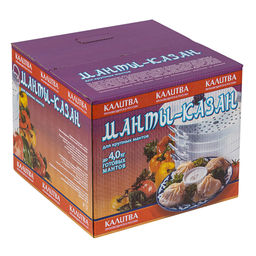 Манты-казан (мантоварка) алюминиевая 13л, д34см, h29,5см, s1-1,75мм, 3 сетки, матовый, металлическая крышка (Россия) - Домашняя мода фото 5