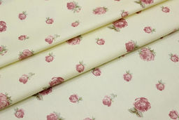 Сатин Величие роз - цветочки цв.шампань, (комп), ш.1.6м, хлопок-100%, 110гр/м.кв - Купава фото 4