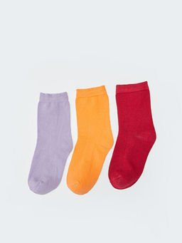 Basic K?z ?ocuk Soket ?orap 3l? - Waikiki фото 2