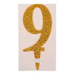 Цена за 7 шт. Топпер для торта 9, акрил, МИКС