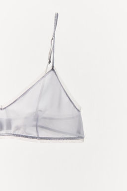 SEMI-SHEER TULLE BRA - Zara фото 9