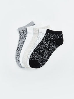 Desenli Kad?n Patik ?orap 5li