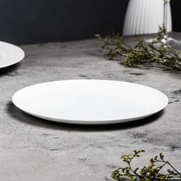 Подсвечник плоский «Чашка», металл, 22.5×1.6 см, белый