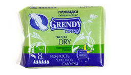 ГРЕНДИ прокладки гиг.ночн. Драй (8шт)