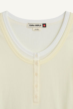 CTTN DBL TSHRT 16 / Crudo - Zara фото 3