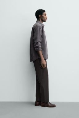 PANTAL?N REGULAR FIT CONFORT / Marr?n - Zara фото 4