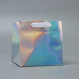 Цена за 2 шт. Пакет для торта с квадратным дном, голографический, 15×15×15 см