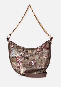 Сумка Модель №1493 | гобелен | | коричневый цветной | Чехия | 31363