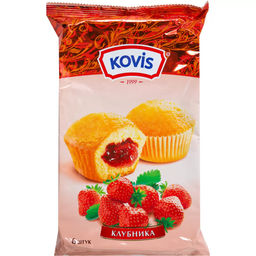 Мини- мафины " Kovis" клубника 200гр/Раменский/