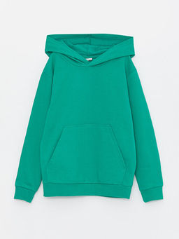 Basic Uzun Kollu Erkek ?ocuk Hoodie