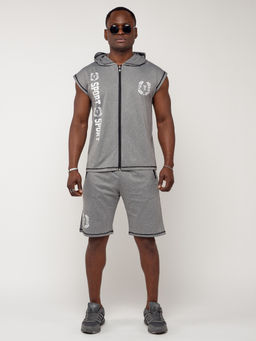 Спортивный костюм летний мужской светло-серого цвета 2265SS - FUYOUKAI фото 5