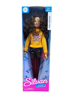 Кукла "Silvan. Девушка. Younger" 30см в коробке (HP1214273-3) подвижные кисти рук, густые волосы; в кож. брюках, свитере и босоножках