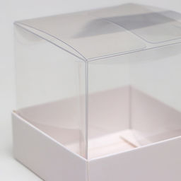 Цена за 5 шт. Коробка для пирожных, белый, 8×8×8 см. Кондитерская упаковка