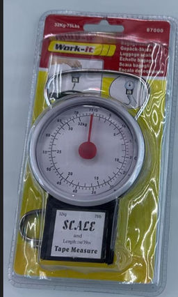 Весы безмен 32 кг круглые / 32KG /уп 100/