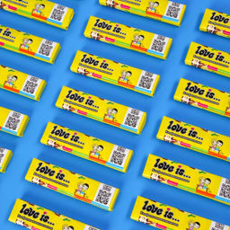 Цена за 24 шт. Конфеты жевательные Love is Кола-лимон, 20 г