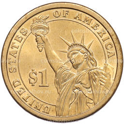 Монета 1 доллар 2007 года (D) США 2-й президент США Джон Адамс