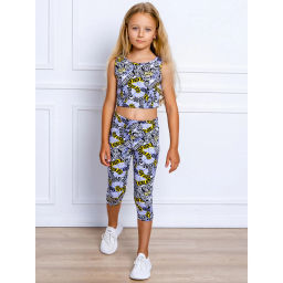 Комплект лосины 3/4 кулирка лайкра 7610104602 - Youlala фото 8