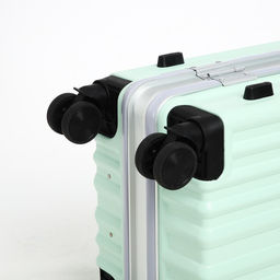 Чемодан малый 20, отдел на молнии, 2 кодовых замка, 4 колеса, крючок, цвет мятный - Simaland фото 8