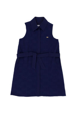 U. S. Polo Assn Темно-синее тканое платье без рукавов для девочки - U.s. polo assn фото 4
