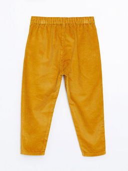 Beli Lastikli Basic Kadife Erkek Bebek Pantolon