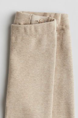 Leggings de algod?n acanalado