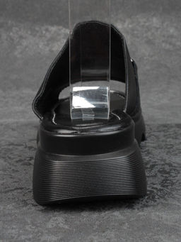 08-PEA122-1 BLACK Босоножки женские (натуральная кожа)