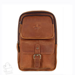 Рюкзак мужской кожаный 35801Z v.brown Zinimsk  в Новосибирске