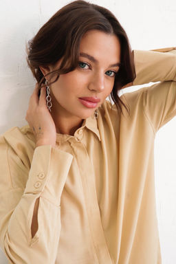 Базовая удлинённая рубашка свободного силуэта - Martichelli фото 70