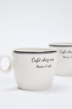 2li Minimal Desenli Porselen Kupa 220ml TPHAW26UP00002