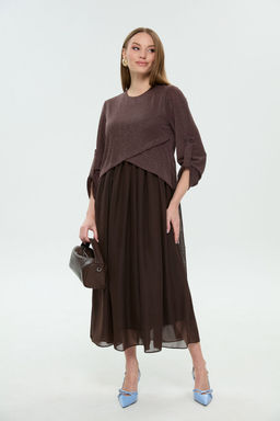 Платье NIKVA н740-28 горький шоколад