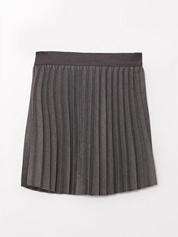 Beli Lastikli Pileli K?z ?ocuk Etek