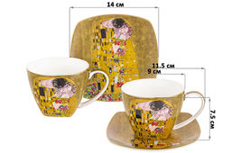 Чайн. пара 4 пр. 250 мл 11,5*9*7,5 см Поцелуй NEW BONE CHINA - Elan gallery фото 2