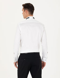 Beyaz Ekstra Slim Fit Smokin G_mlek