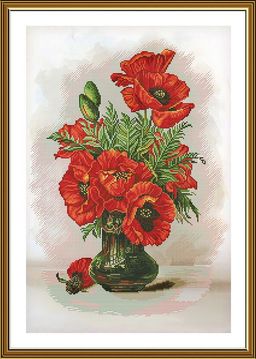 Набор для вышивания Нова Слобода СР 2260 Маков цвет 27 х 42 см