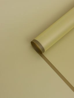 Цена за 20 шт. Пленка для цветов и букетов «Полупрозрачная кайма», оливковая, 57×57 см