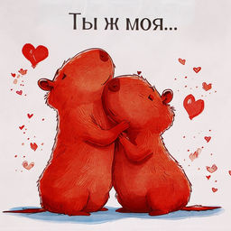 Цена за 2 шт. Пакет подарочный бумажный, «Моя Капибара», 32 × 26 × 11 см