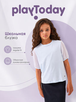 PlayToday / Джемпер трикотажный для девочек (футболка)