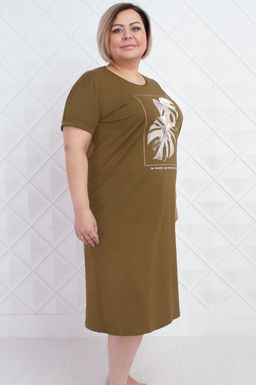 Арт. 4137 Туника женская 50-58 (5 шт) Цвет:хаки - Калинка фото 2