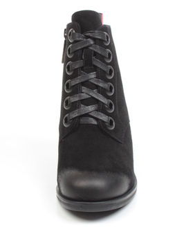 04-XR189-1 BLACK Ботинки зимние женские (натуральная замша, натуральный мех) - Фабричный китай фото 11