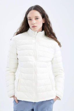 Водоотталкивающая приталенная куртка-пуховик DeFactoFit  фото 4