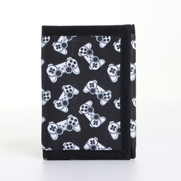 Кошелёк детский «Джойстики», на липучке, Выбражулька, чёрный