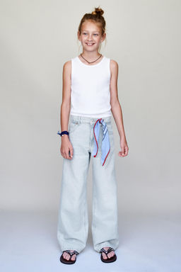 JEANS WIDE LEG / Azul claro - Zara фото 2
