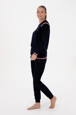 Kad_n Lacivert Pijama Tak_m_ Sepette S_rpriz _ndirim - U.s. polo assn фото 4