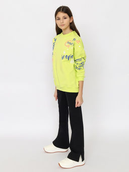 CRB wear/CSJG 63758-36-394 Джемпер для девочки,лайм/Ex.Cherubino  фото 3