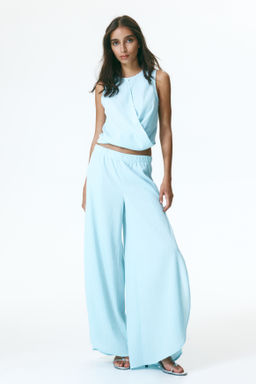 Pantal?n amplio con detalle cruzado - H&m фото 3
