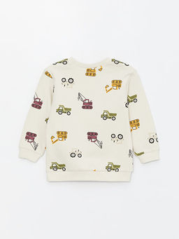 Bisiklet Yaka Uzun Kollu Bask?l? Erkek Bebek Sweatshirt - Waikiki фото 2